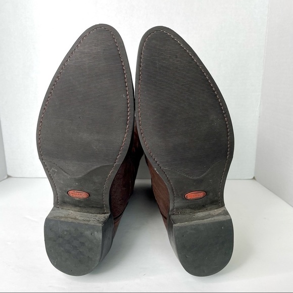 Men's Durango Brown Leather Steel Toe Western Cowboy Work Boots Size 8 D - Picture 8 of 15